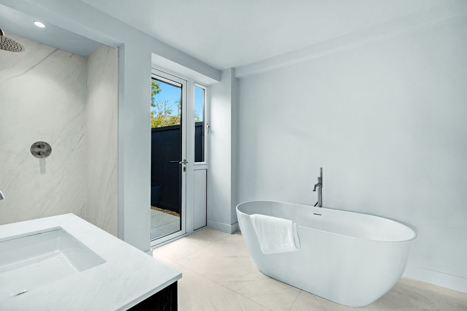 A bathroom of the O House, 10 Palmerston Villas, Dublin 6